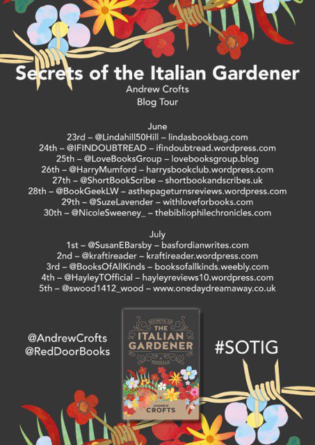 secrets of the italian gardener blogtour poster